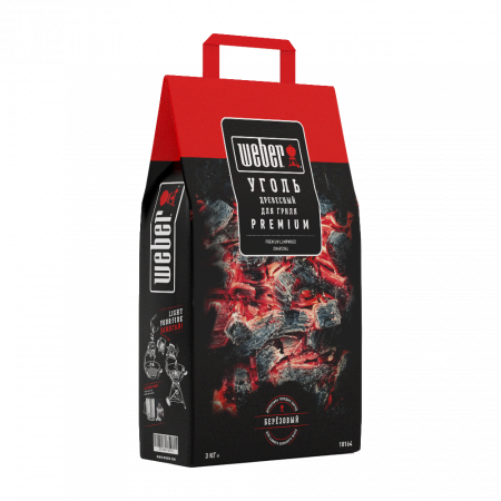 Уголь кусковой Weber 3 кг.