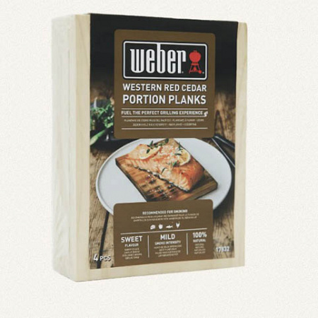 Доски для копчения малые, Кедр, 4 шт. Weber 17832