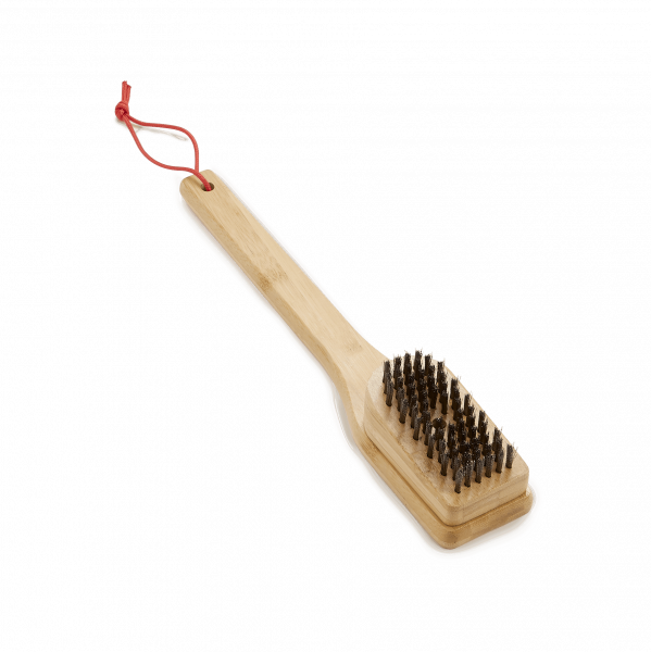 Щетка для гриля с бамбуковой ручкой, 30 см.