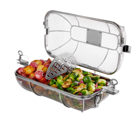 Корзина для вертела Weber Crafted 7686, серебристая