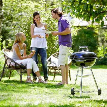 Гриль угольный Weber Compact Kettle 47 1221004, черный