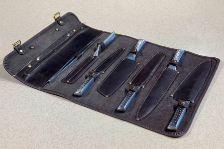 Скрутка для ножей (Темно-коричневая)