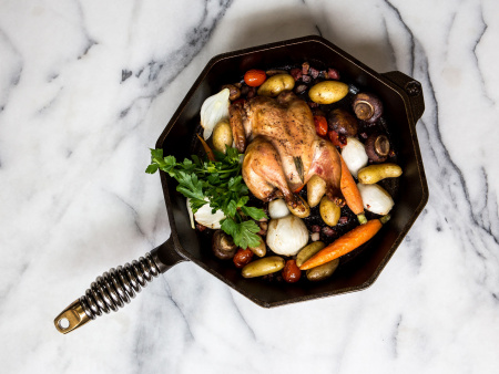 Сковорода чугунная с крышкой Skillet D=26