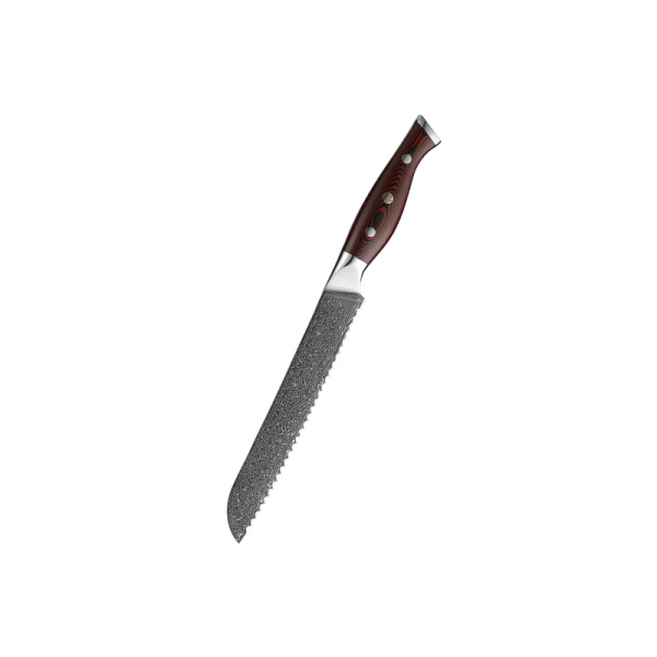 Нож для хлеба, 20 см, дамасская сталь, композит G10, в подарочной коробке DBRK-FK 