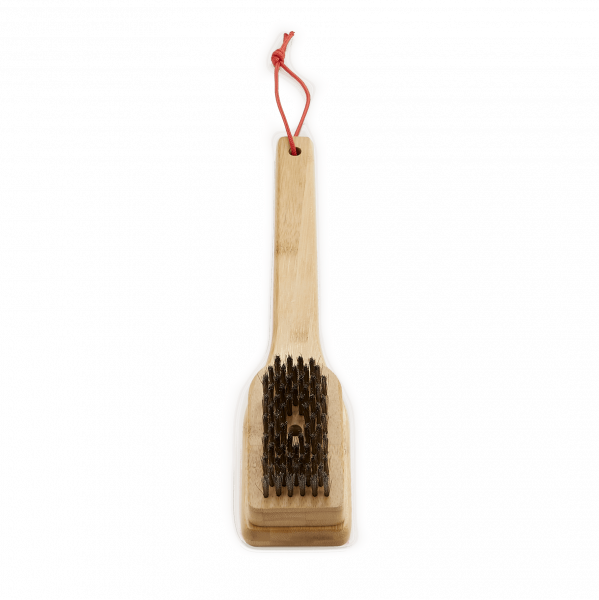 Щетка для гриля с бамбуковой ручкой, 30 см.