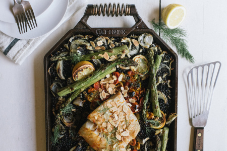 Противень чугунный с двумя ручками Grill Pan D=44