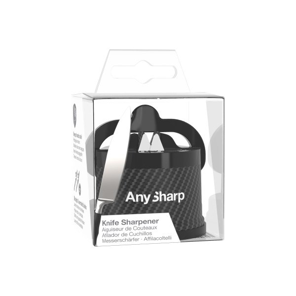 Точилка для ножей AnySharp ELITE пластиковый корпус (Матовый серый, абстрактный принт)