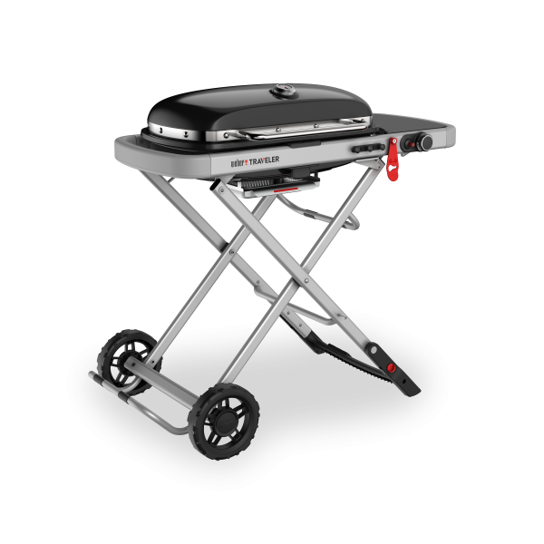 Гриль газовый Weber Traveler 9010021, черный, портативный