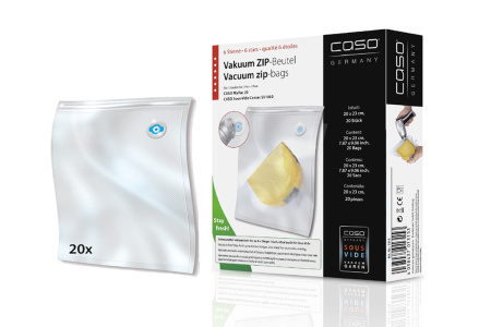 Пакеты вакуумные ЗИП с адаптером CASO Vacu ZIP-Adapter Set