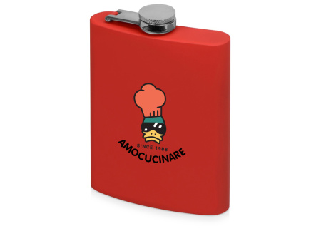 Фляжка Amocucinare soft-touch, 240 мл, красная